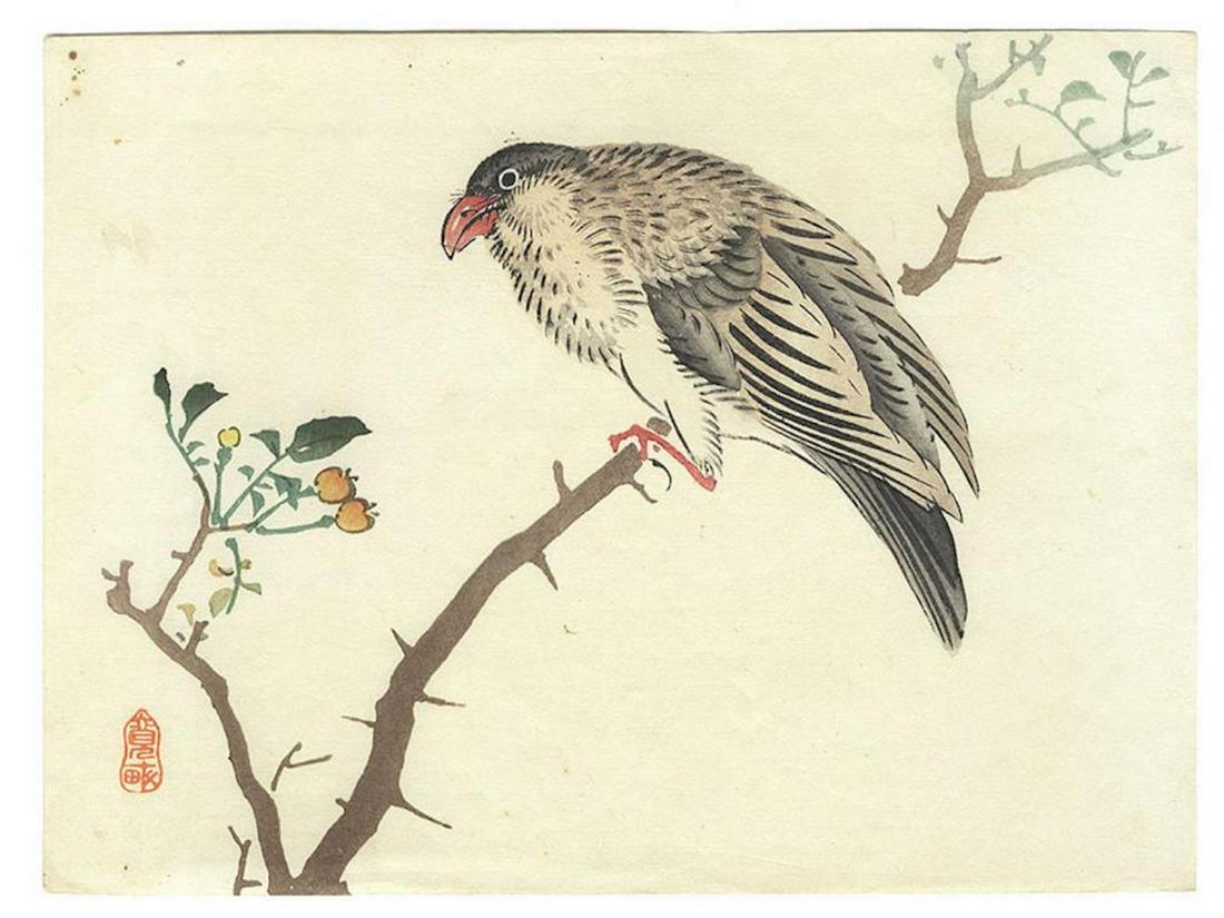 Original Meiji era Japanese Woodblock Print: Original Meiji era Japanese Woodblock Print. Measures at 7 1/8" x 9 1/2". This print with good color and detail as shown. Some spotting and toning. Please see photos for details.