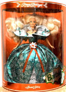 BARBIE HAPPY HOLIDAYS SPECIAL EDITION DOLL: BARBIE HAPPY HOLIDAYS SPECIAL EDITION DOLL. NEW. MINT IN A BOX (8)