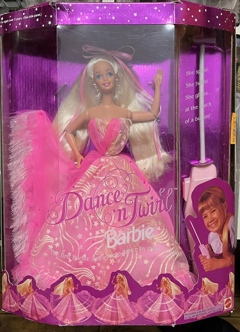 BARBIE "DANCE 'N TWIRL" DOLL: BARBIE "DANCE 'N TWIRL" DOLL. NEW. MINT IN A BOX (117)