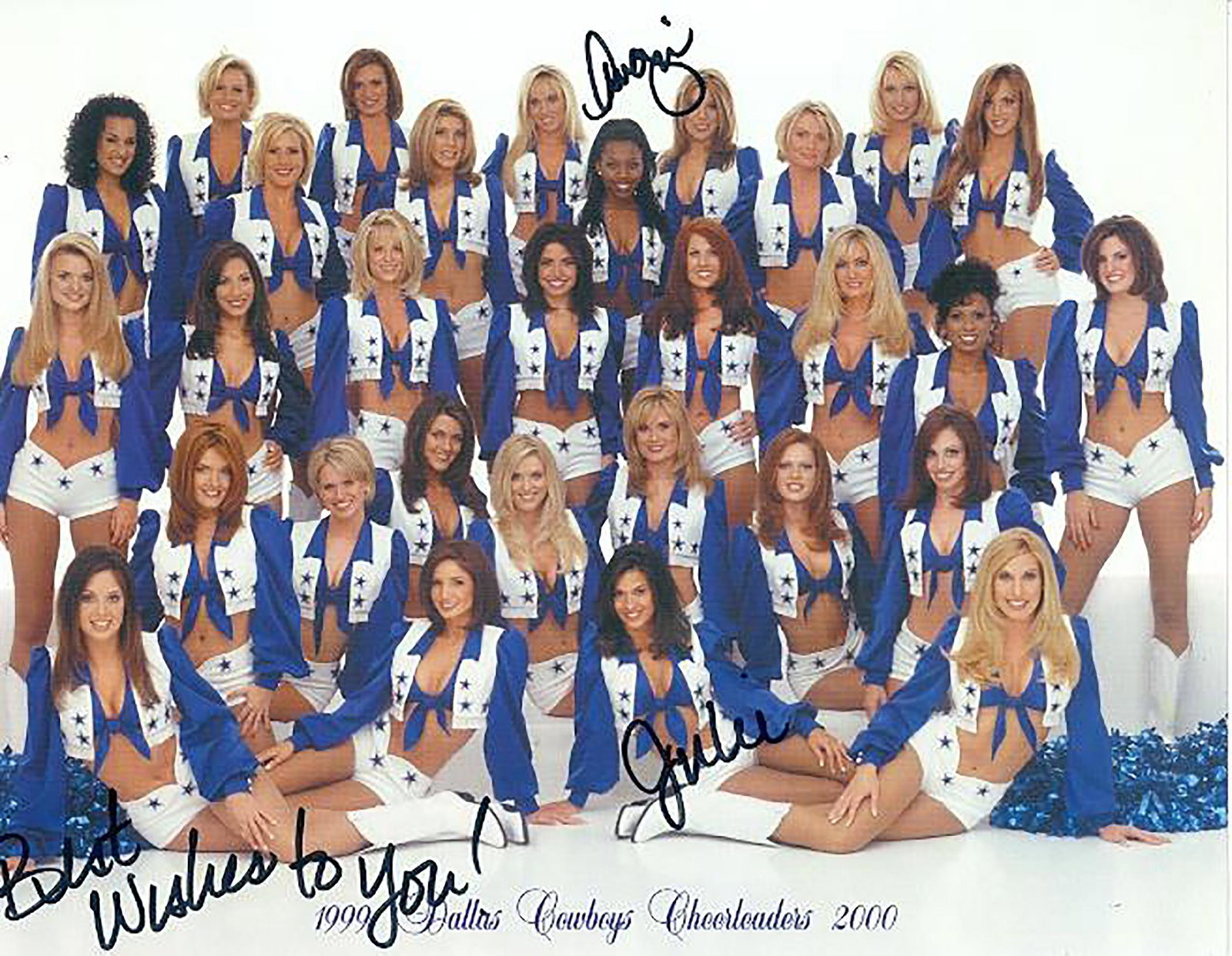 Dallas Cowboy Cheerleaders- 11 x 8.5 Signed Photograph: Dallas Cowboy Cheerleaders- 11 x 8.5 Signed Photograph w/COA. Signed color photograph of Dallas Cowboy Cheerleaders. Comes with COA from Todd Mueller Autographs