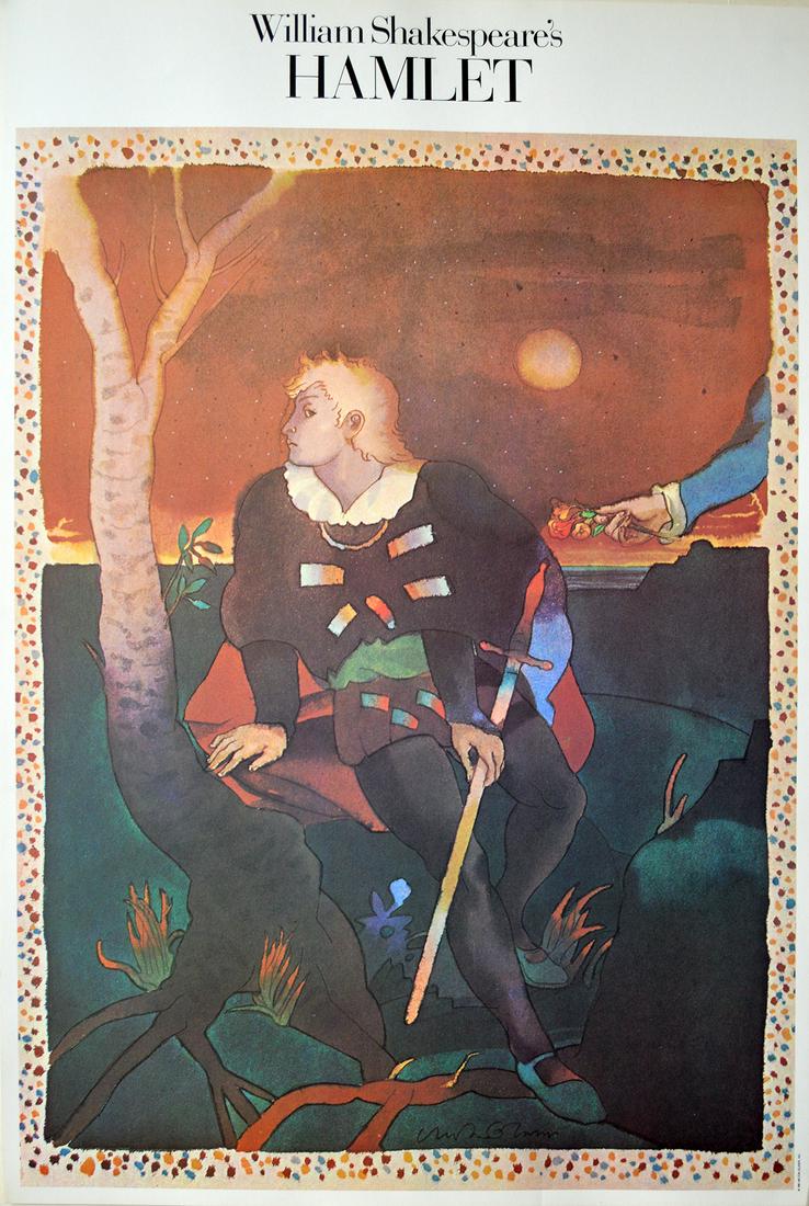 Milton Glaser - "William Shakespeare's Hamlet": Milton Glaser - "William Shakespeare's Hamlet", 24 x 36