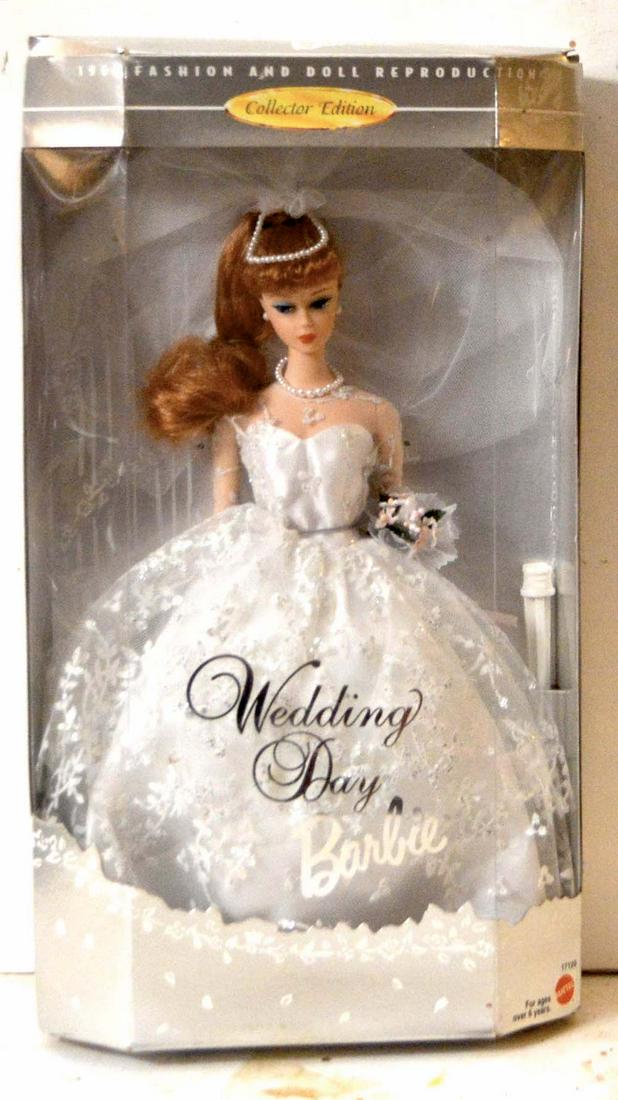 BARBIE "WEDDING DAY" DOLL: BARBIE "WEDDING DAY" DOLL. 1961 FASHION AND DOLL REPRODUCTION. COLLECTOR EDITION. NEW. MINT IN A BOX (108