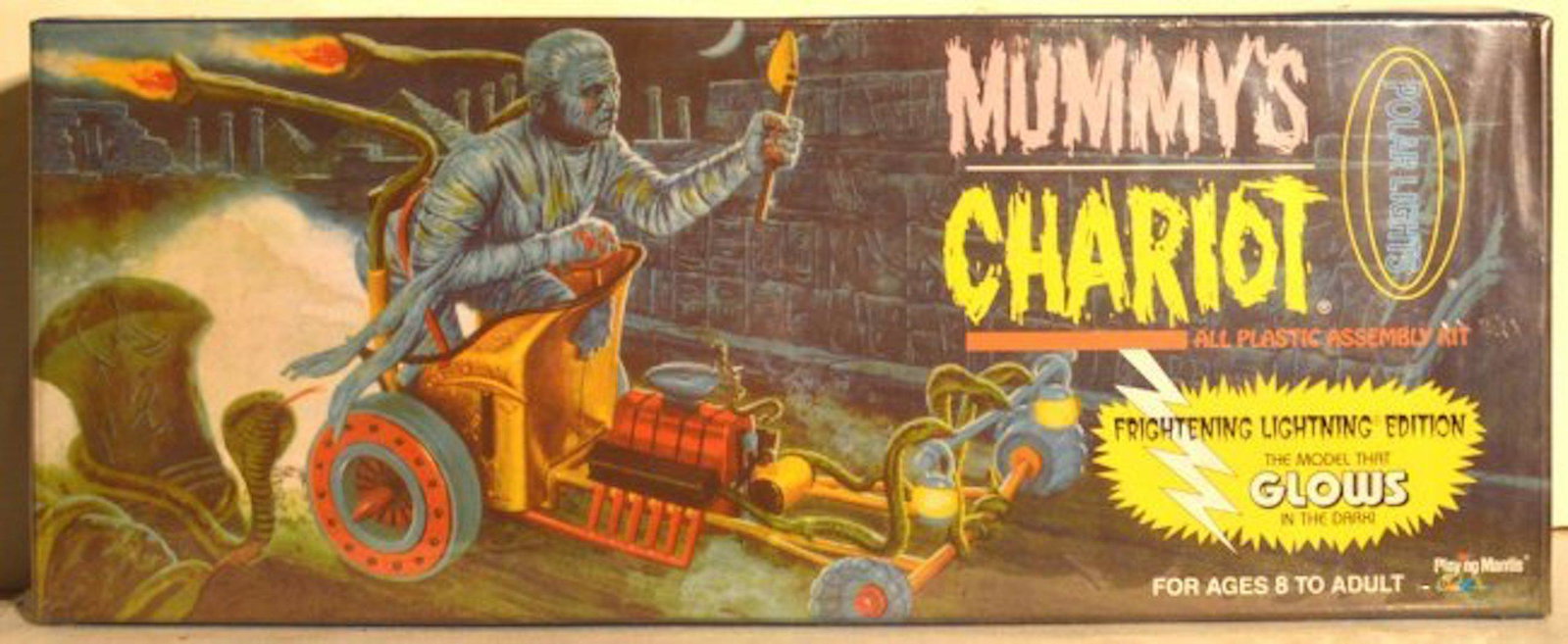 THE MUMMY'S CHARIOT ALL PLASTIC ASSEMBLY KIT: THE MUMMY'S CHARIOT ALL PLASTIC ASSEMBLY KIT.SEALED AND NEVER OPEN. COMPLETE AND INTACT