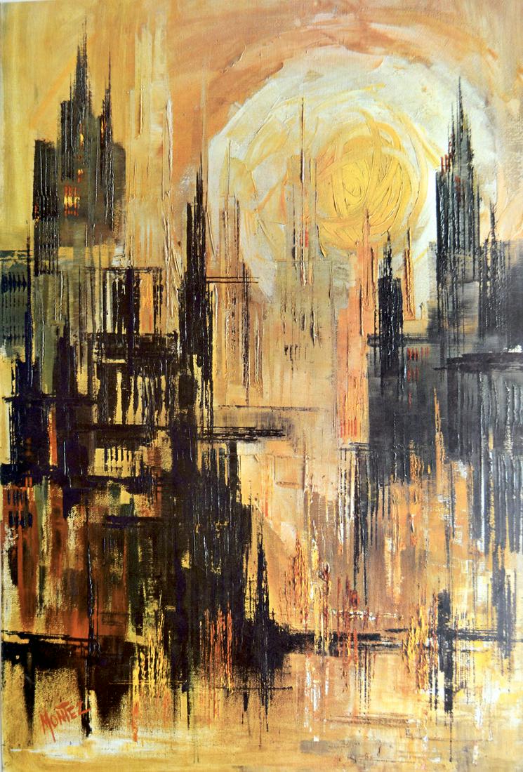 MONTEZ - "DAY BREAK": MONTEZ - "DAY BREAK", 1984, 24 X 36, GOOD CONDITION