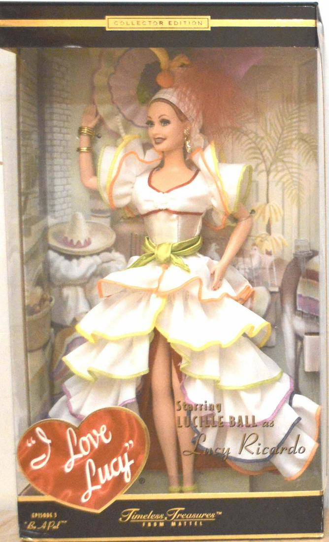 "I LOVE LUCY" COLLECTOR EDITION DOLL: "I LOVE LUCY" COLLECTOR EDITION DOLL. TIMELESS TREASURES FROM MATTEL. NEW. MINT IN A BOX (12)