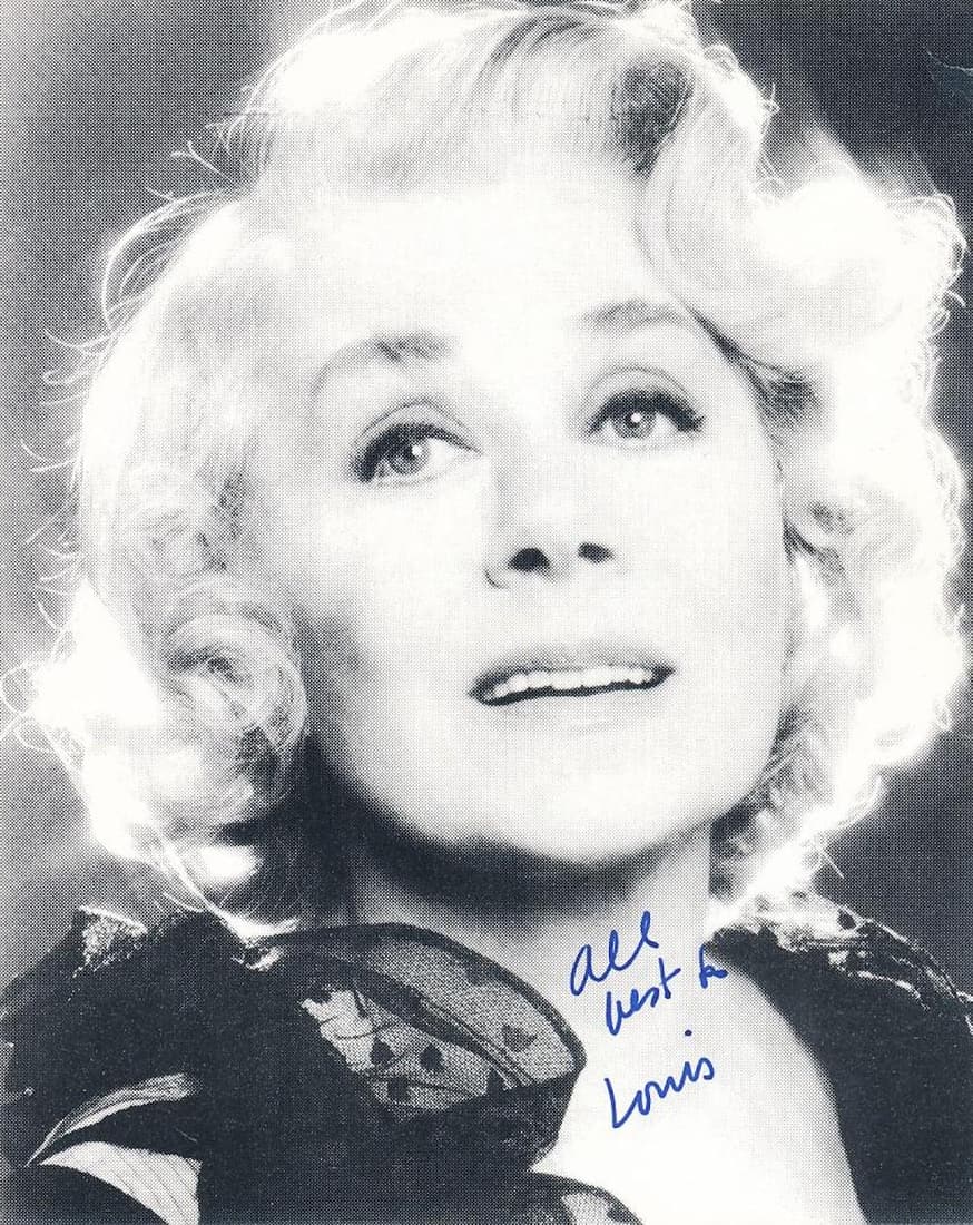 June Havoc - 4.25 x 5.25 Signed Photograph w/COA: June Havoc - 4.25 x 5.25 Signed Photograph w/COA. Black and white photograph signed in blue felt tip ink on the front by June Havoc with an ANS on the back also in blue felt tip ink by her. In good co