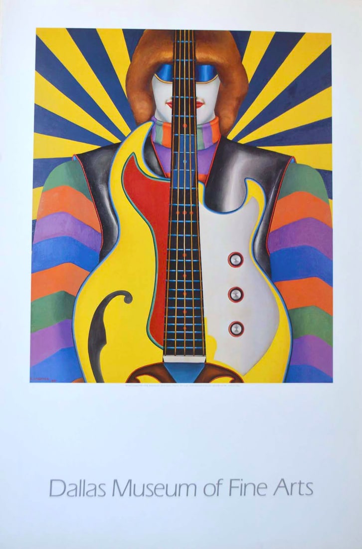 RICHARD LINDNER - "ROCK ROCK": RICHARD LINDNER - "ROCK ROCK", 1978, DALLAS MUSEUM OF FINE ARTS, 20 X 30, GOOD CONDITION