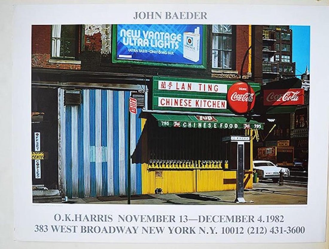 JOHN BAEDER POSTER: JOHN BAEDER POSTER. MEASURES AT 23.5 X 31.5