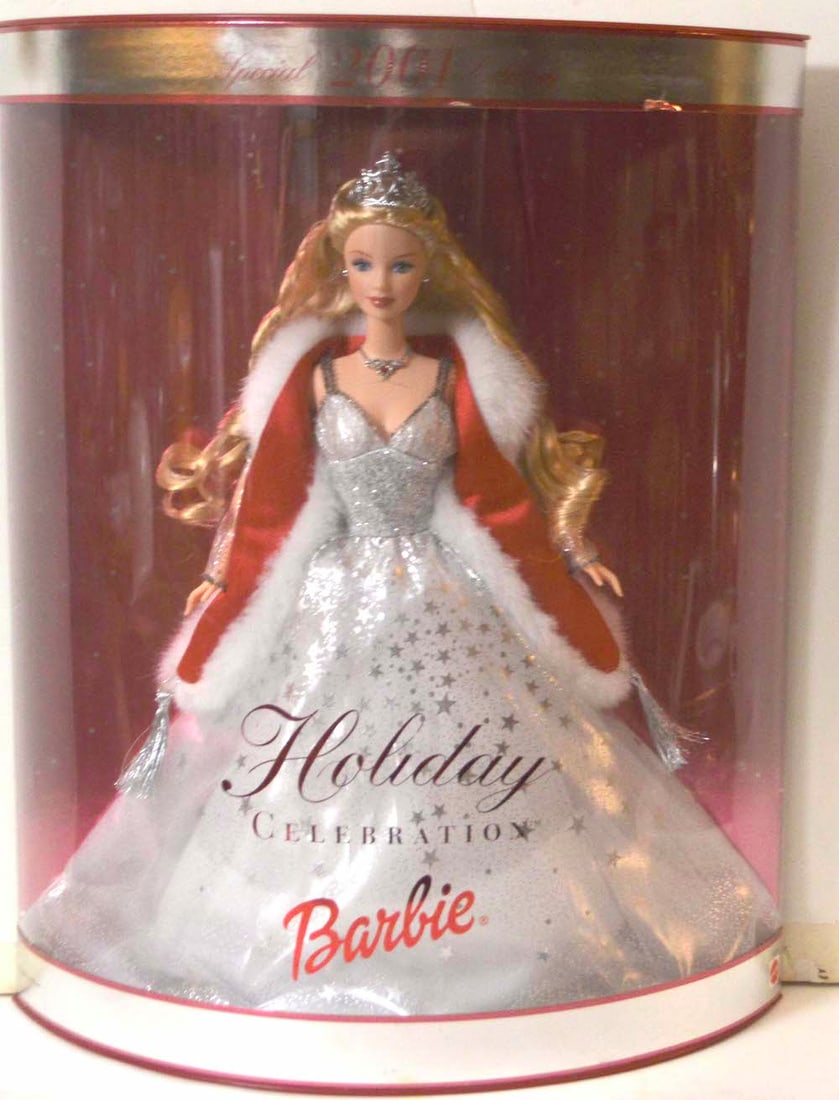BARBIE "HOLIDAY CELEBRATION" DOLL: BARBIE "HOLIDAY CELEBRATION" DOLL. SPECIAL 2001 EDITION. NEW. MINT IN A BOX (67)
