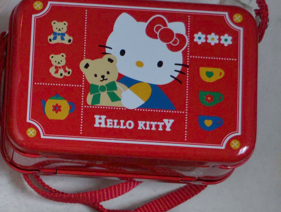 HELLO KITTY MINI LUNCH KIT: HELLO KITTY MINI LUNCH KIT. NEW. NEVER USED (57)