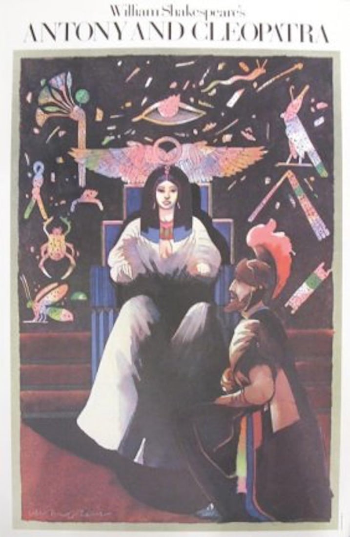 Glaser, Milton: Original Poster CLEOPATRA: Glaser, Milton: Original Poster CLEOPATRA Offset Lithograph. Size: 36 x 24. BRINGING FOR THE FIRST TIME TO LIVEAUCTIONEERS MILTON GLASER VERY RARE POSTERS BRINGING FOR THE FIRST TIME TO LIVEAUCTIONEER