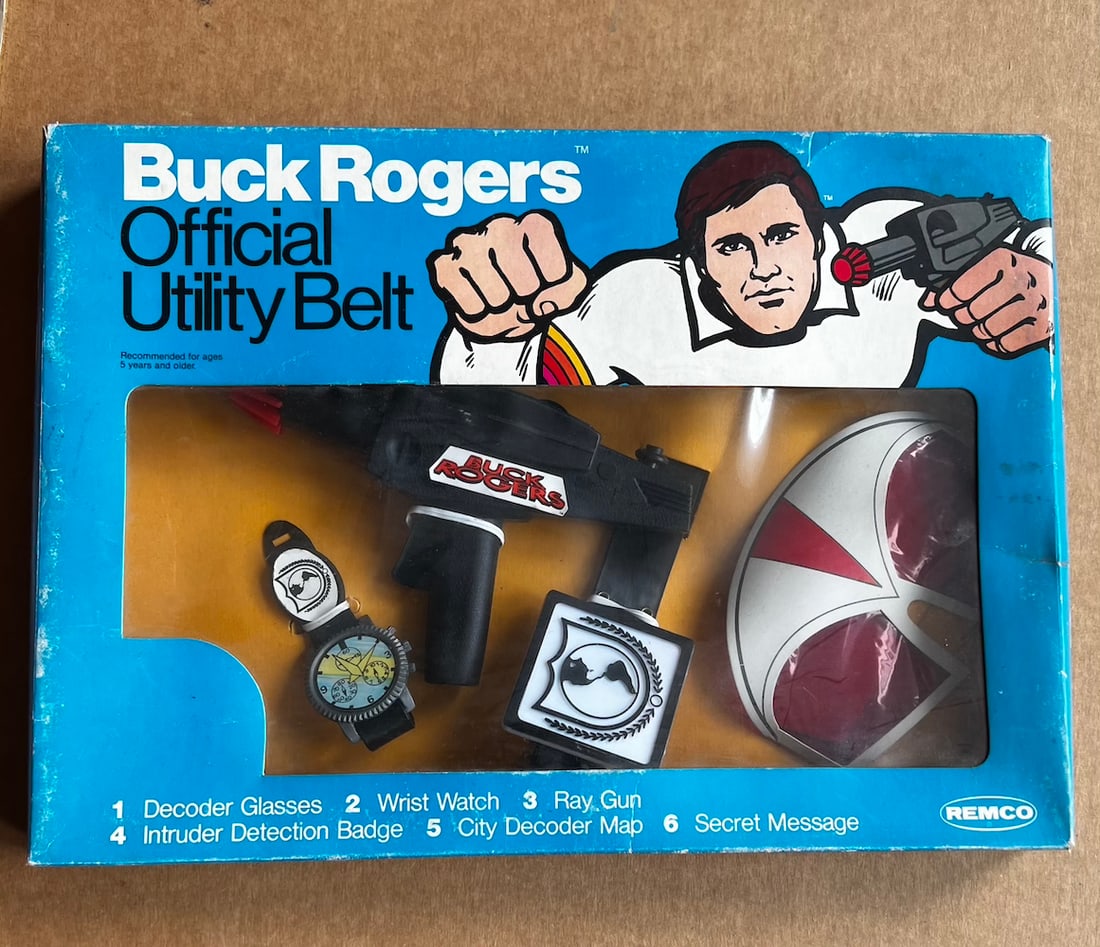 Buck Rogers Offiicial Utility Belt: Buck Rogers Offiicial Utility Belt. Complete and intact. New and unused