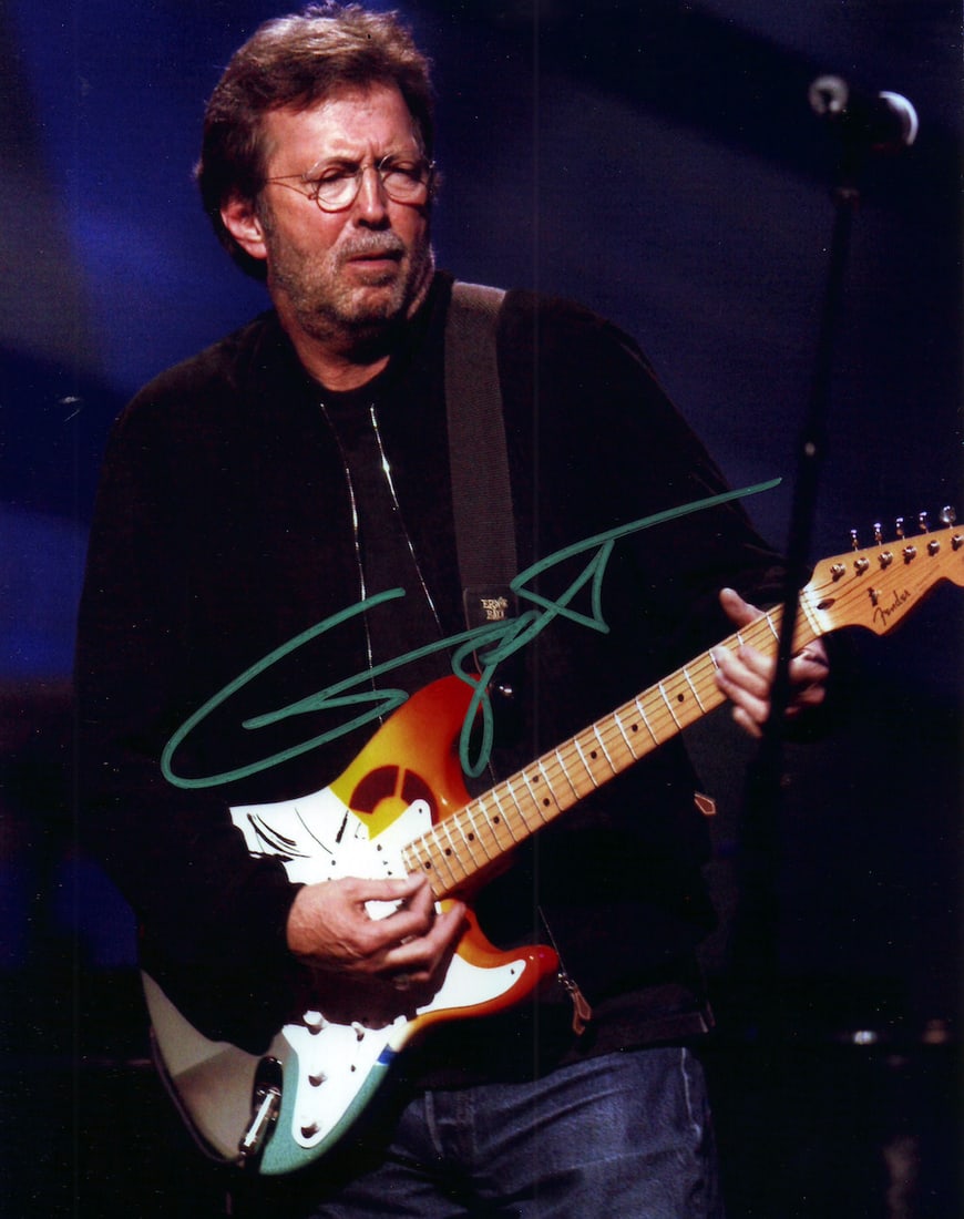 Eric Clapton - 8 x 10 Signed Photo w/COA: Eric Clapton - 8 x 10 Signed Photo w/COA. A signed photograph of Eric Clapton. Signed by him. Very good condition