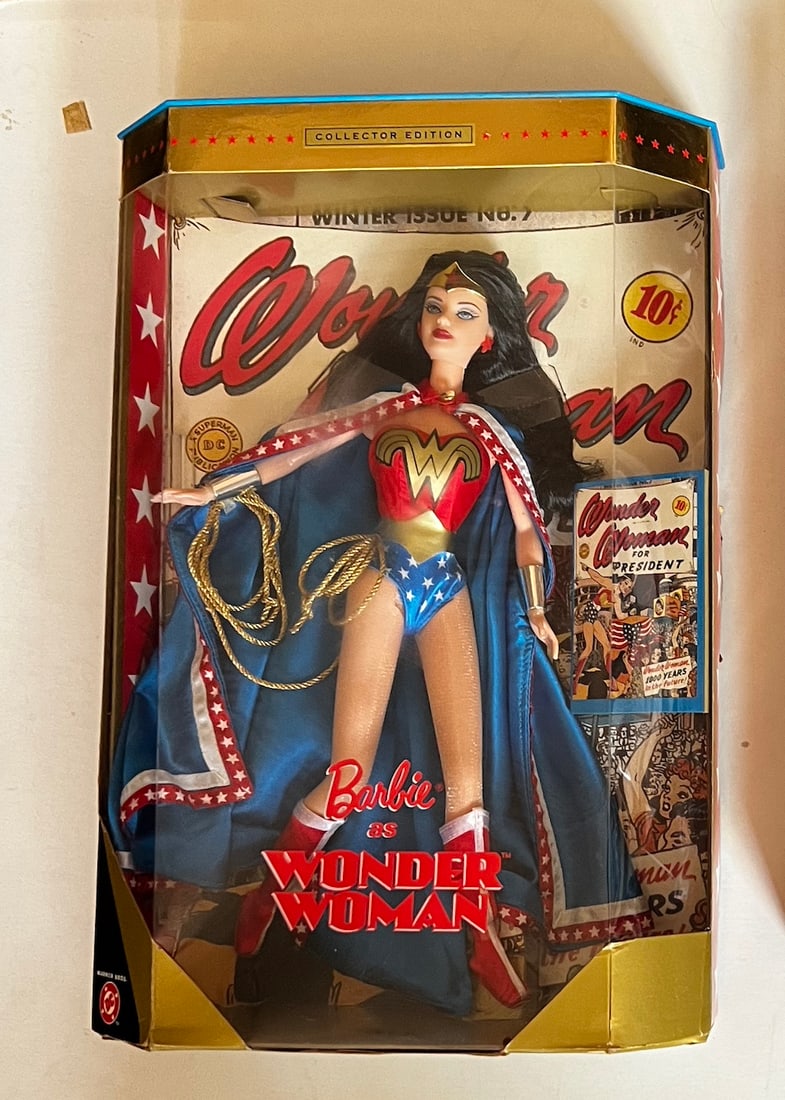 Barbie as "Wonder Woman" Doll: Barbie as "Wonder Woman" Doll. New. Complete and intact. Very good condition