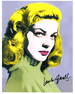Lauren Bacall - 8 x 10 Hand Signed Andy Warhol Pop Portrait w/COA