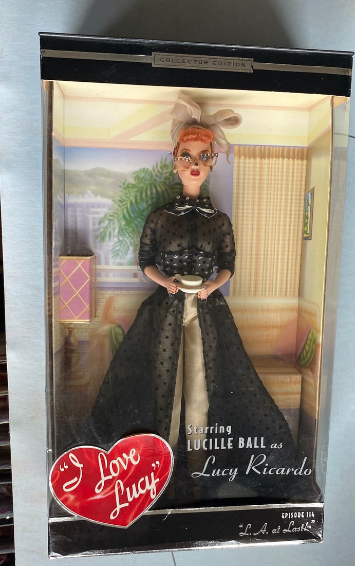 I Love Lucy " L.A. at Lst!" Barbie Doll: I Love Lucy " L.A. at Lst!" Barbie Doll. Frome Episode 114 "L.A. at Last!." New. Complete and intact (2)