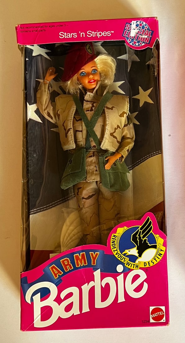Barbie "Stars 'n Stripes Army" Doll: Barbie "Stars 'n Stripes Army" Doll. New. Complete and intact.