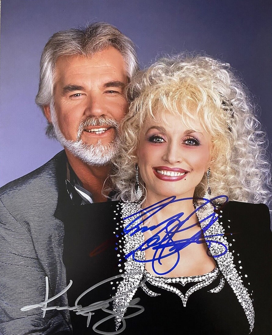 Kenny Rogers & Dolly Parton - 8 x 10 Signed Photo w/COA: Kenny Rogers & Dolly Parton - 8 x 10 Signed Photo w/COA. A signed photograph of Kenny Rogers & Dolly Parton. Signed by both of them. Very good condition