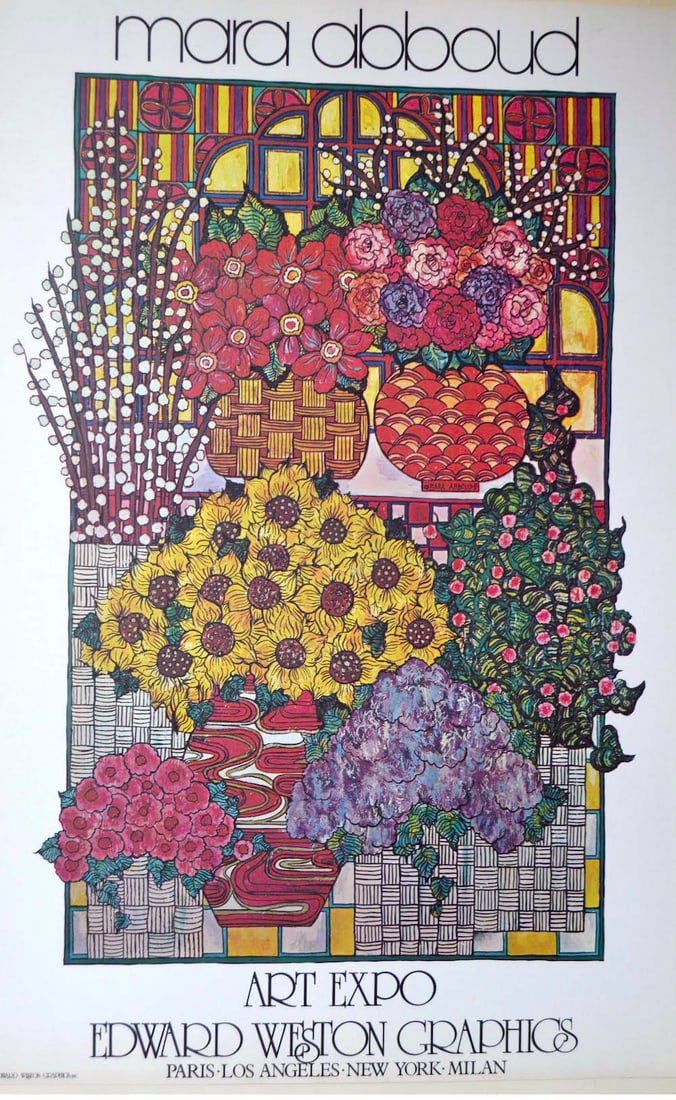 MARA ABBOUD - UNTITLED: MARA ABBOUD - UNTITLED, 1980, 24 X 36, GOOD CONDITION