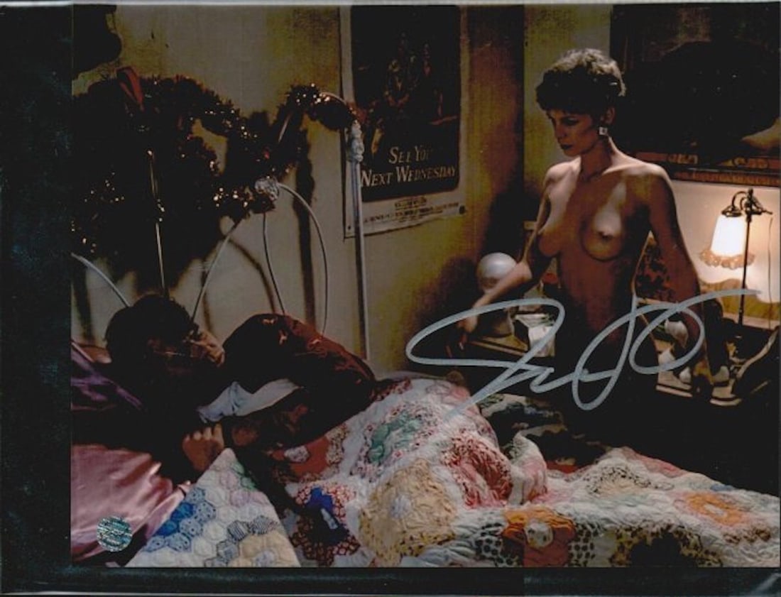 JAMIE LEE CURTIS SIGNED 8 X 10 PHOTOGRAPH. THE: JAMIE LEE CURTIS SIGNED 8 X 10 PHOTOGRAPH. THE AUTHENTICITY OF THIS ITEM IS GUARANTEED BY HOLLYWOOD TO YOU.