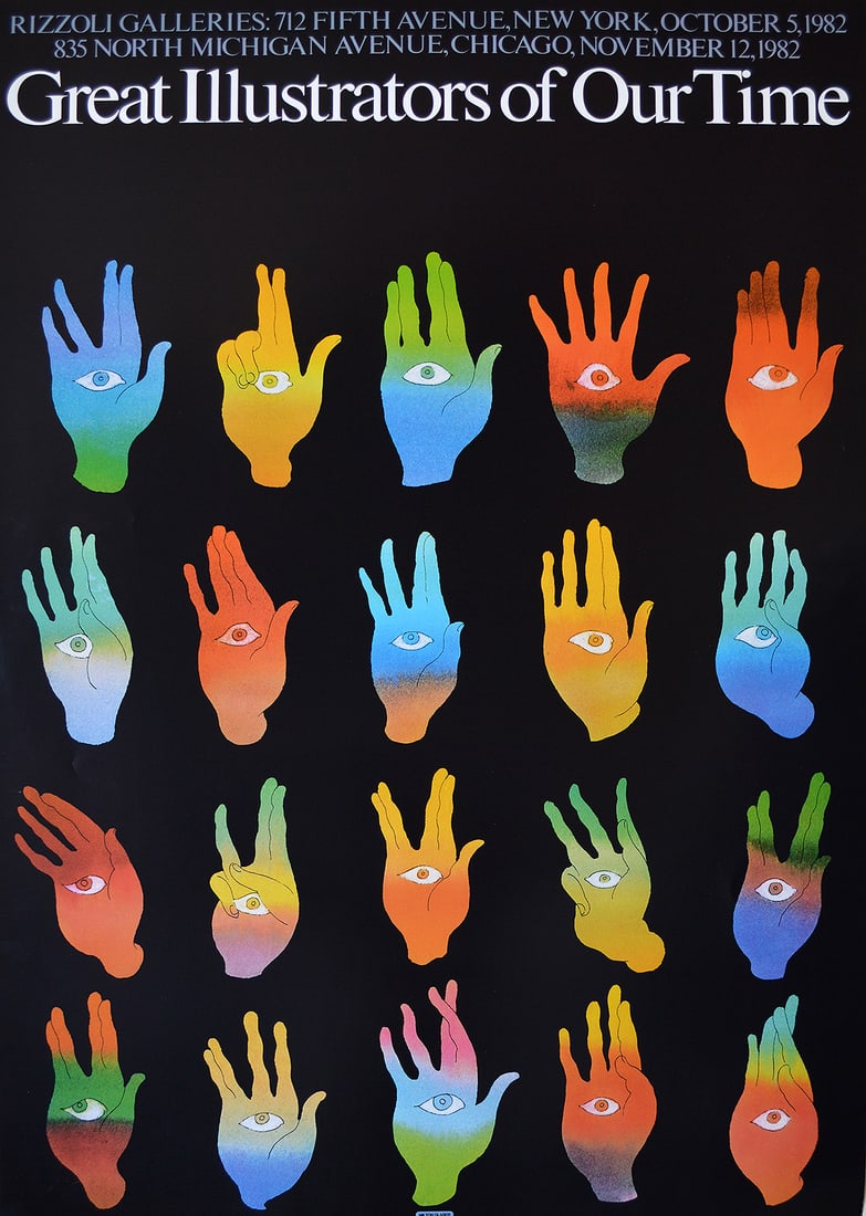 Milton Glaser - "Great Illustrators of Our Time": Milton Glaser - "Great Illustrators of Our Time", 24 x 36 inches