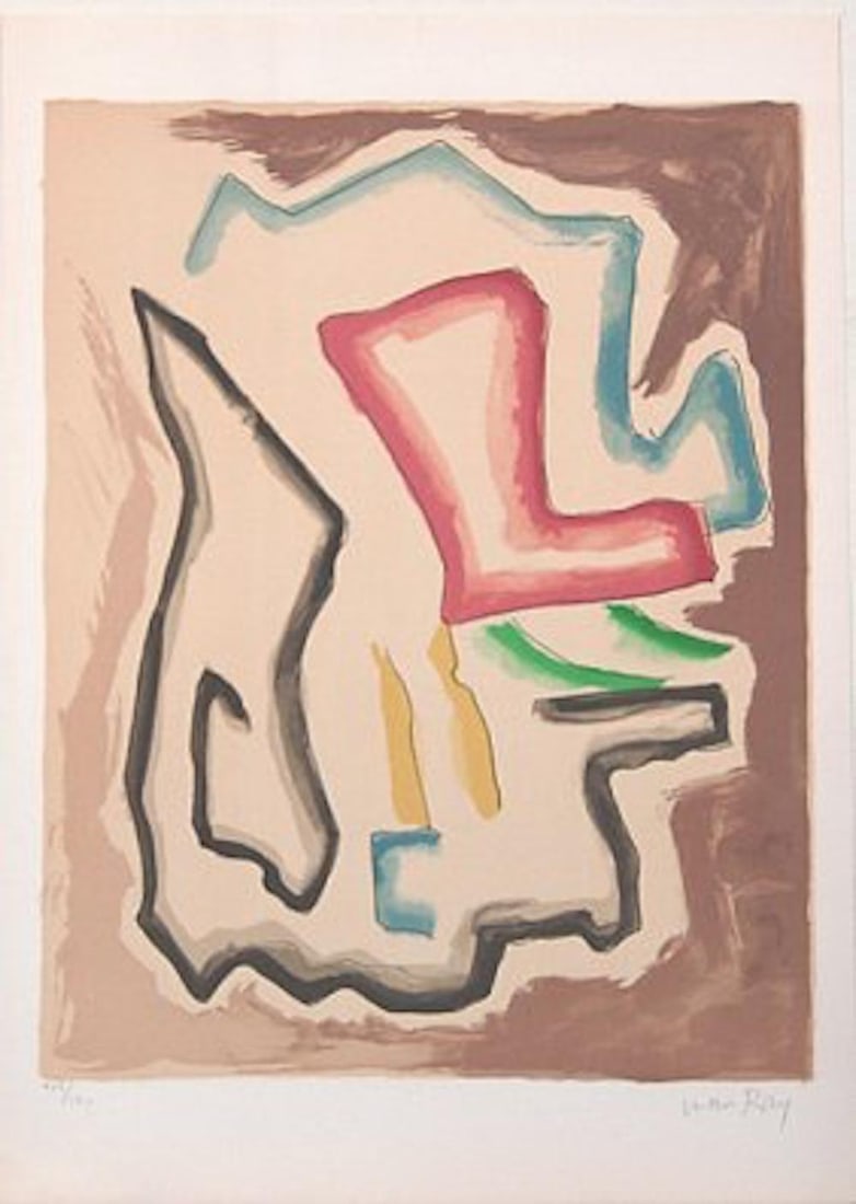 MAN RAY DE L'ORIGIN DES ESPECES PAR VOIE DE SELECION: MAN RAY LITHOGRAPH #4 FROM THE SUITE OF 10 EDTION OF 180 IN 1971 "ORIGIN OF THE SPECIES BY WAY OF irrational SELECTION""DE L'ORIGIN DES ESPECES PAR VOIE DE SELECION IRRATIONALLE" PRINTED IN PARIS BY F