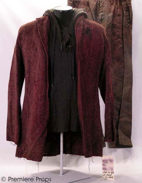 UNDERWORLD Michael's (SCOTT SPEEDMAN) Hero Outfit: UNDERWORLD: EVOLUTION Michael's (SCOTT SPEEDMAN) Hero Costume: "Jaquard Chennile" Bloody Bullet Holes Brown & Red Jacket (no size indicated / features multiple bullet holes in front and back including