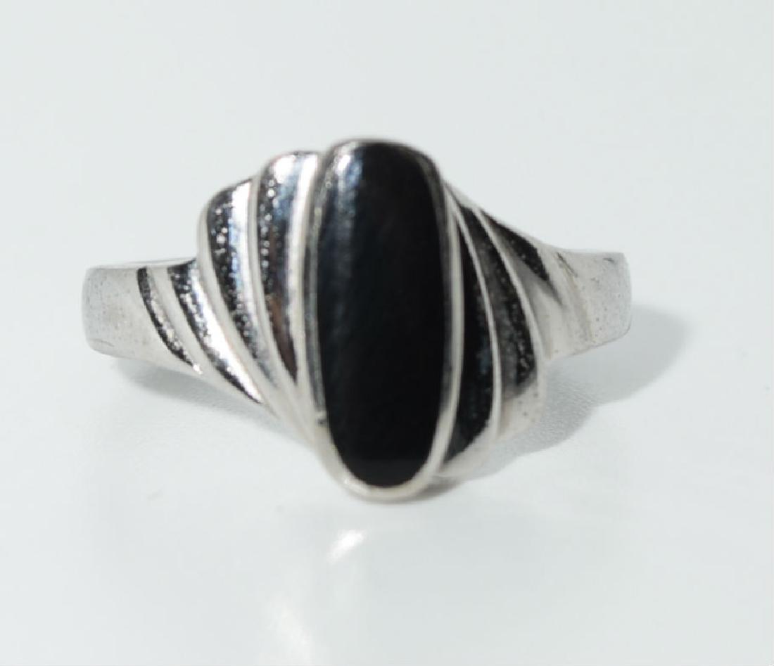 Sterling Silver Black Onyx Ring (1 of 3)