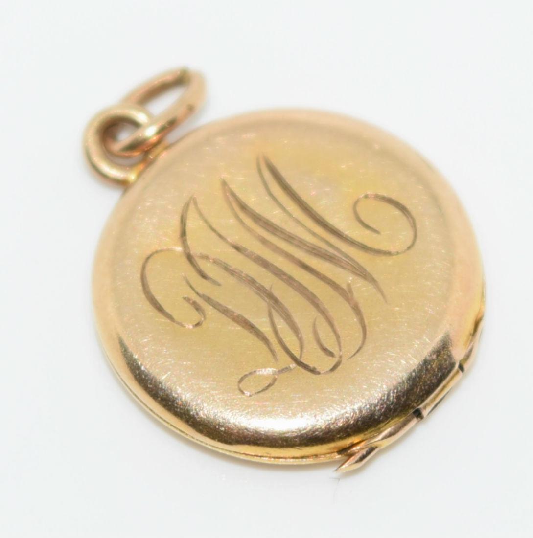 10K Yellow Gold Locket Pendant (1 of 4)