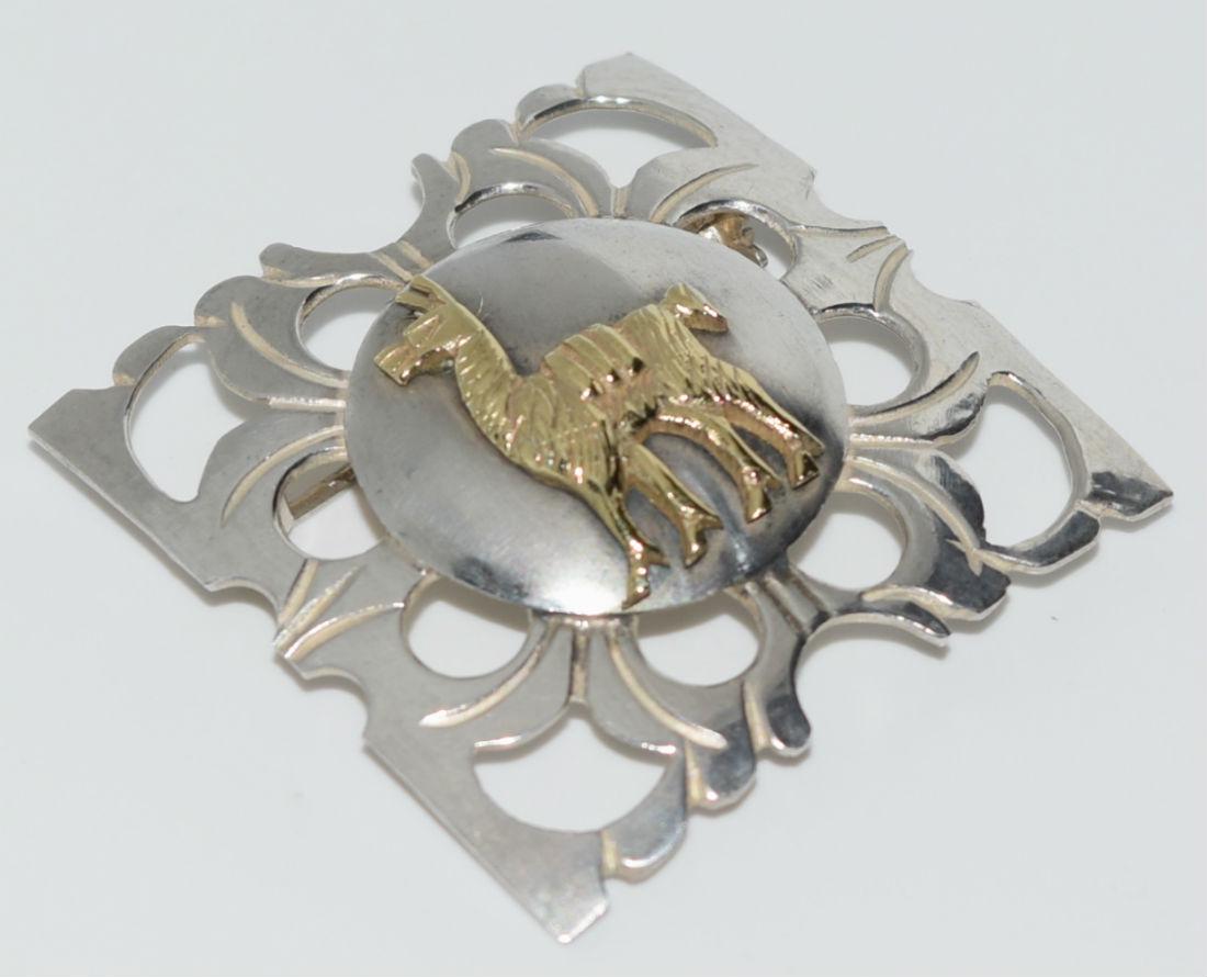 Peruvian Sterling Silver Llama Brooch (1 of 3)