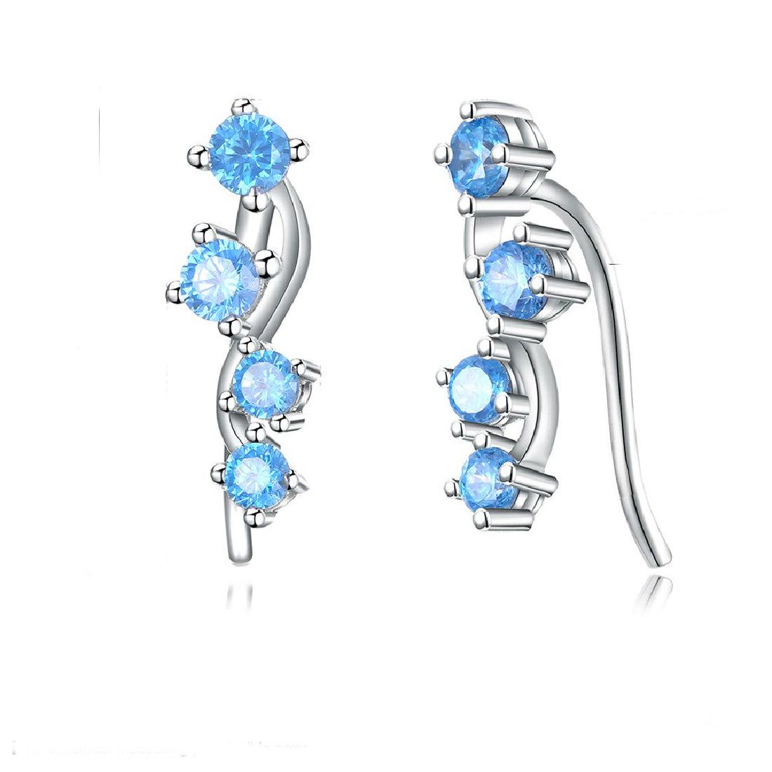 Sterling Silver Cascading Earrings (1 of 1)