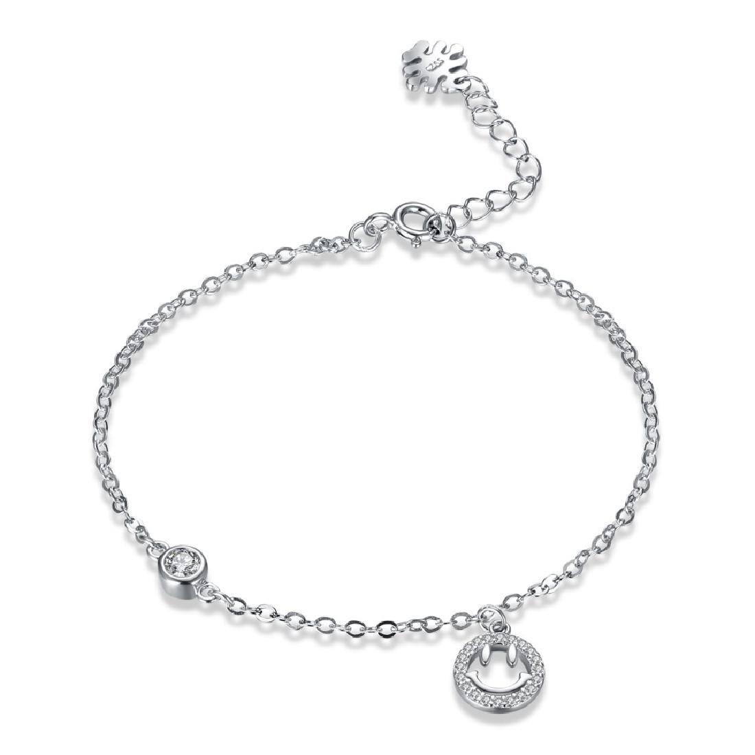 Sterling Silver Circle Charm Bracelet (1 of 4)