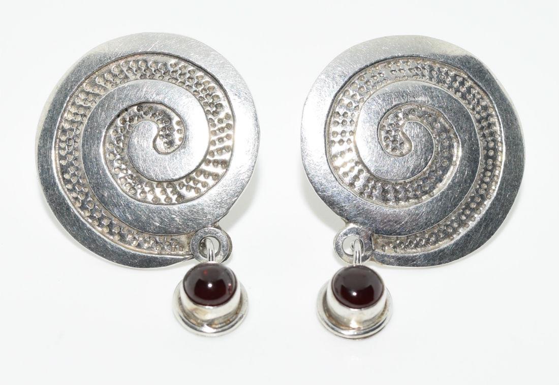 Sterling Silver Spiral Earrings (1 of 3)
