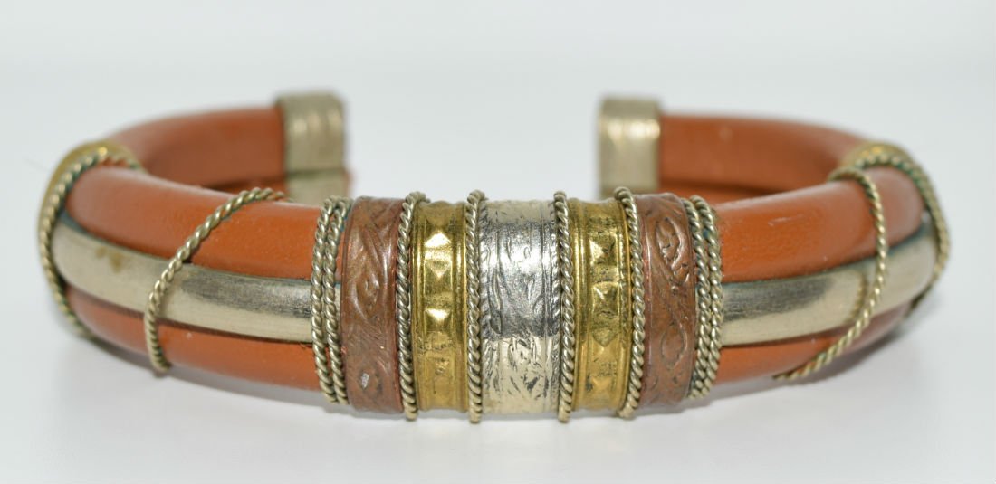 Brown Leather Cuff Bracelet (1 of 6)