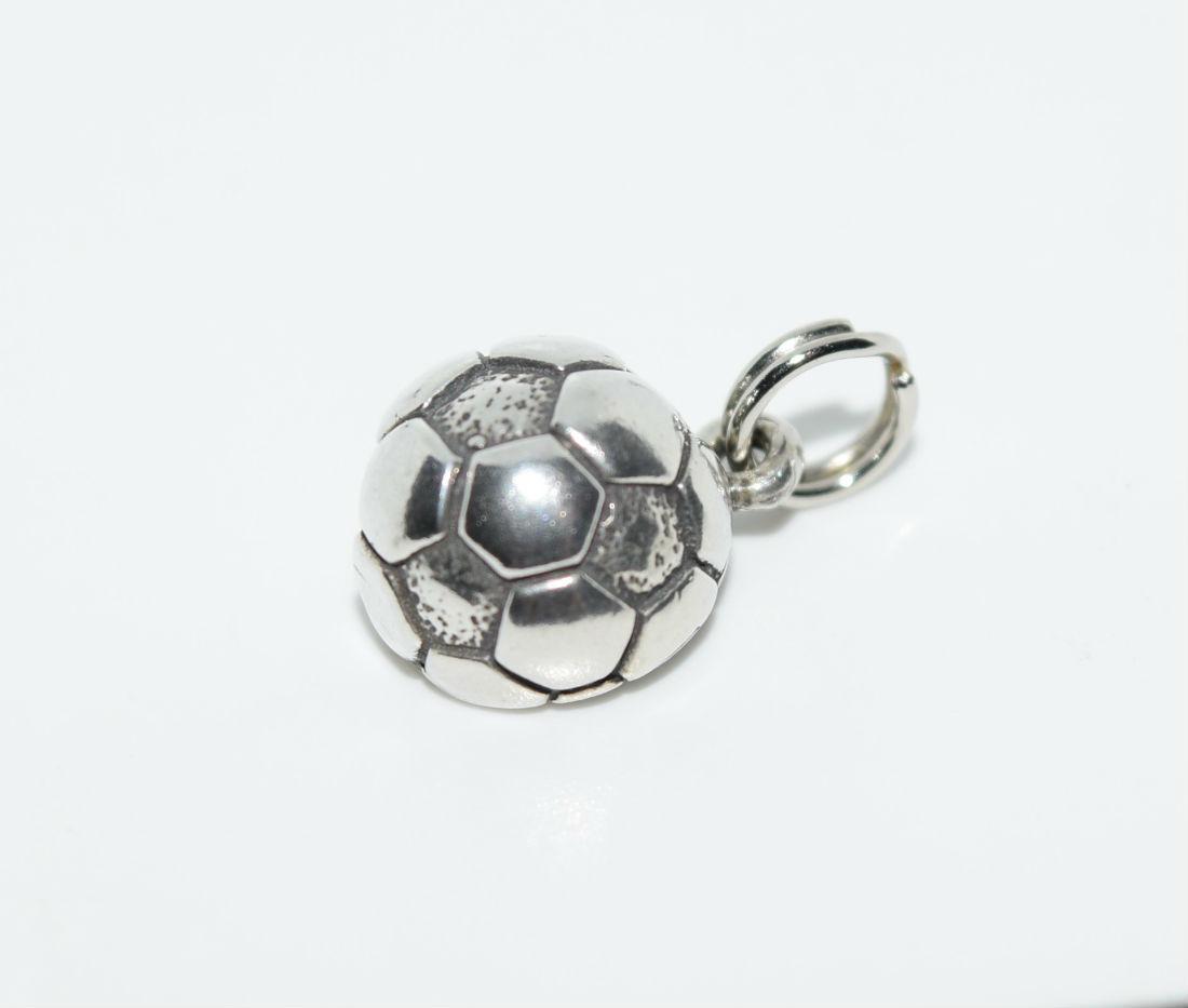 Sterling Silver Soccer Ball Charm or Pendant (1 of 3)