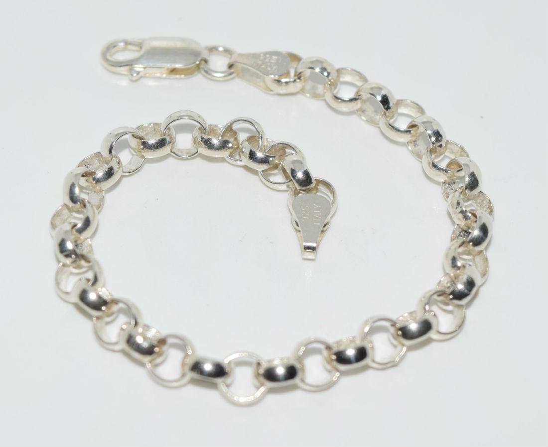Sterling Silver Rolo Link Bracelet (1 of 2)