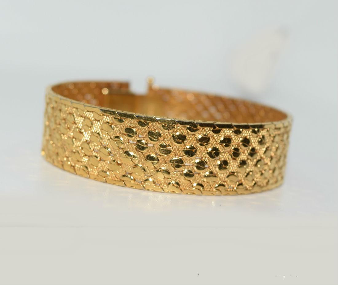 Designer Monet Gold Tone Bangle Bracelet (1 of 4)