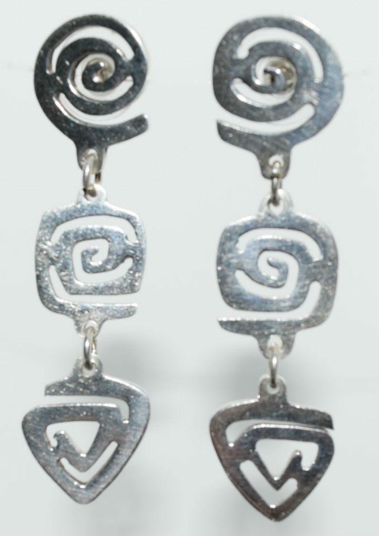 Sterling Silver Geometric Earrings (1 of 3)