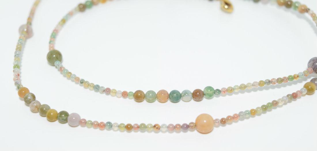 Natural Stone Bead Necklace (1 of 3)
