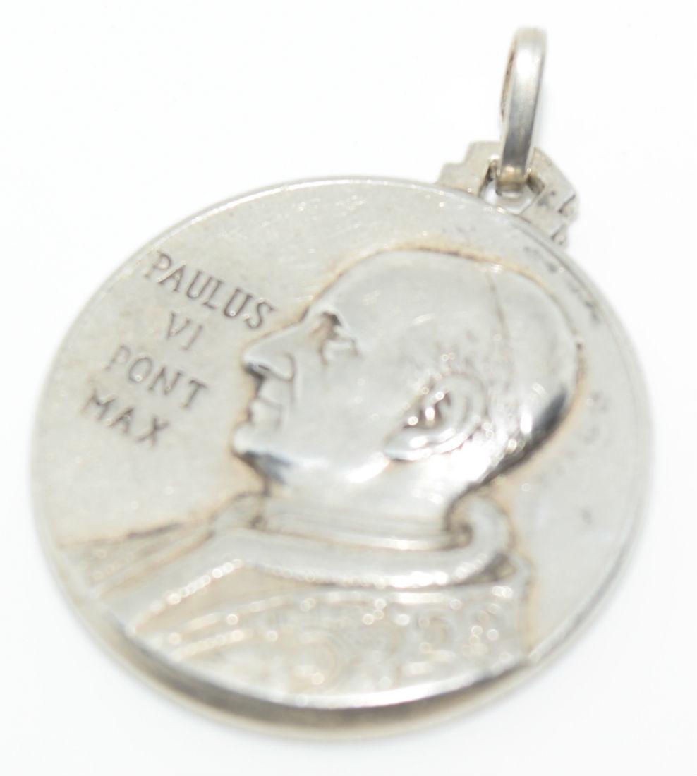 800 Silver Paulus VI Pont Max Pendant (1 of 4)