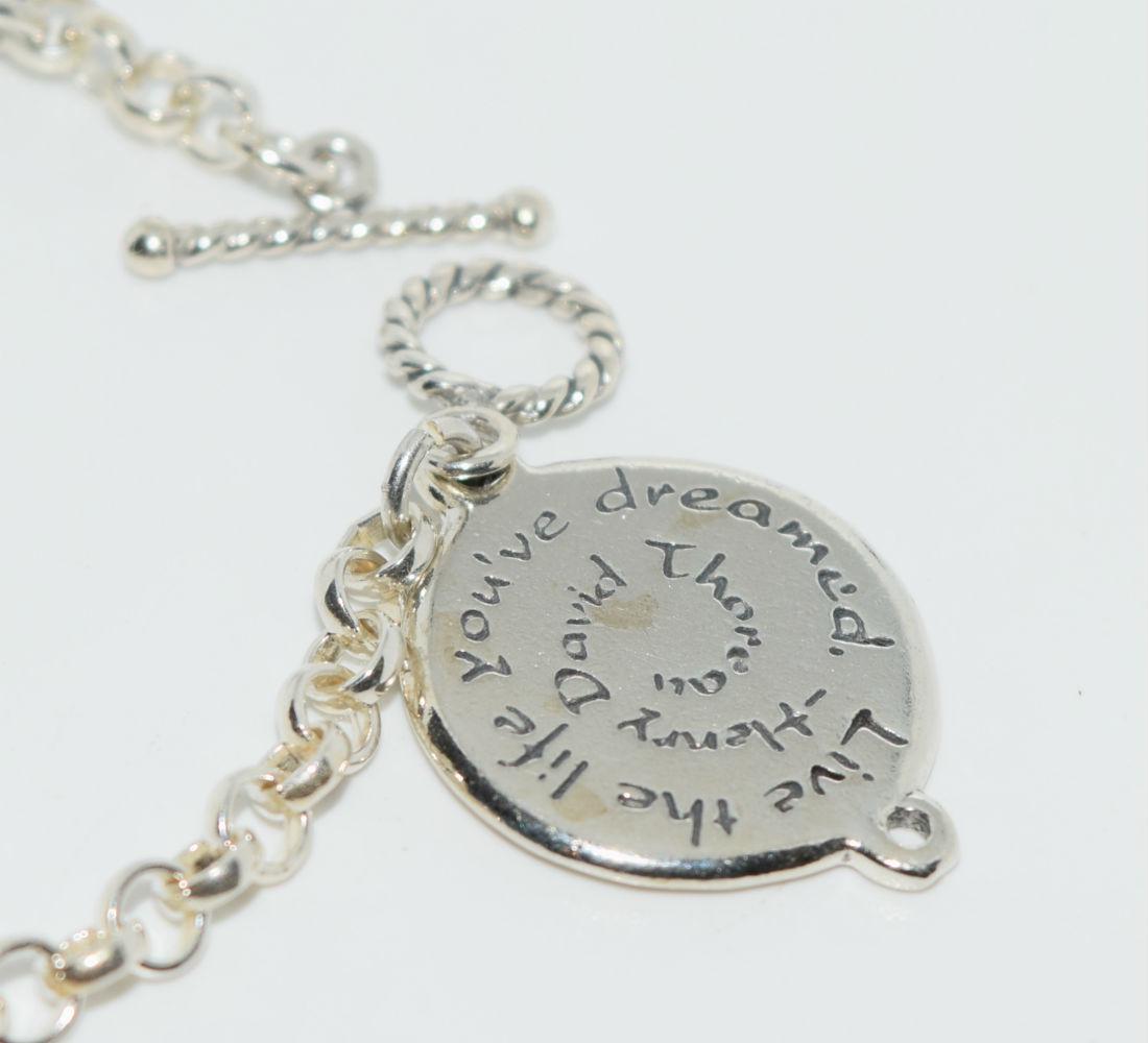 Sterling Silver Rolo Charm Bracelet w/ Charms (1 of 3)