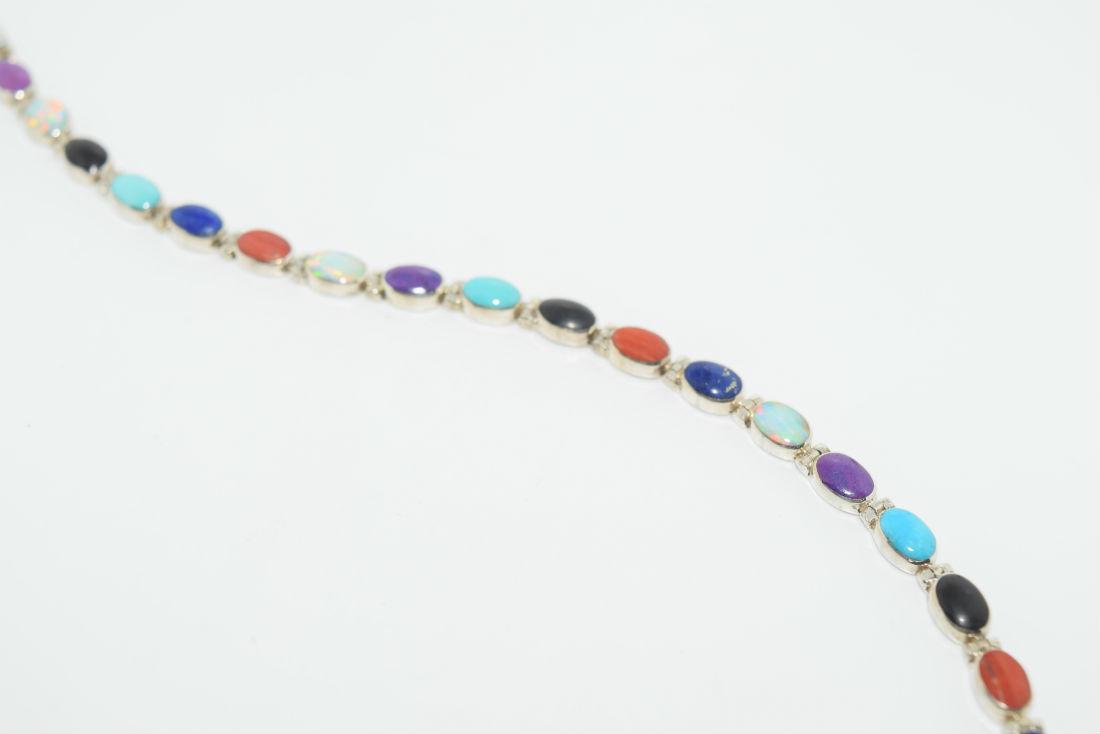 Native Sterling Multi-Stone Link Bracelet (1 of 4)
