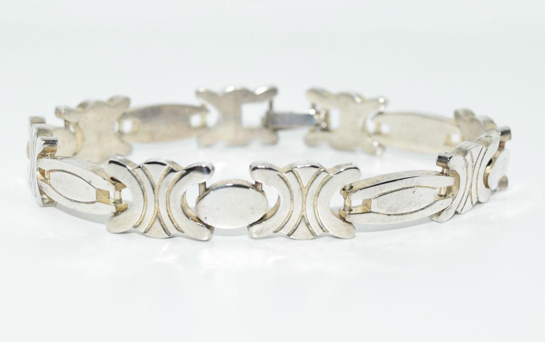 Solid Sterling Silver Link Bracelet (1 of 3)