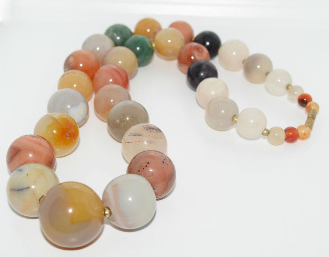 Graduated Large Multi-Rutilated Quartz Vtg Necklace (1 of 6)