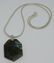 Sterling Silver Heptagon Labradorite Pendant Necklace