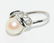 Vintage Sterling Silver Pearl Ring sz 5.5