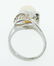 Vintage Sterling Silver Pearl Ring sz 5.5 - 4