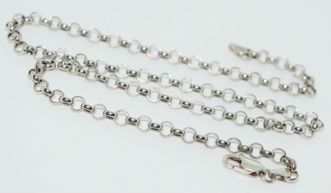 Sterling Silver Italy 4mm Rolo Link Chain (1 of 2)