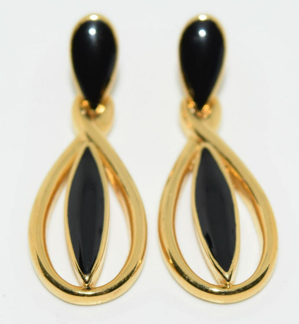 Designer Trifari Costume Post Earrings: Please review pictures to get an idea of the size.