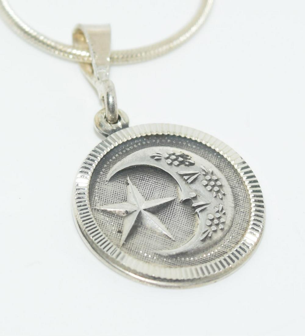 Sterling Silver Half Moon & Star Necklace (1 of 3)
